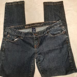 Womens Blue Asphalt Straight Size 11 Short
